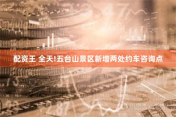 配资王 全天!五台山景区新增两处约车咨询点